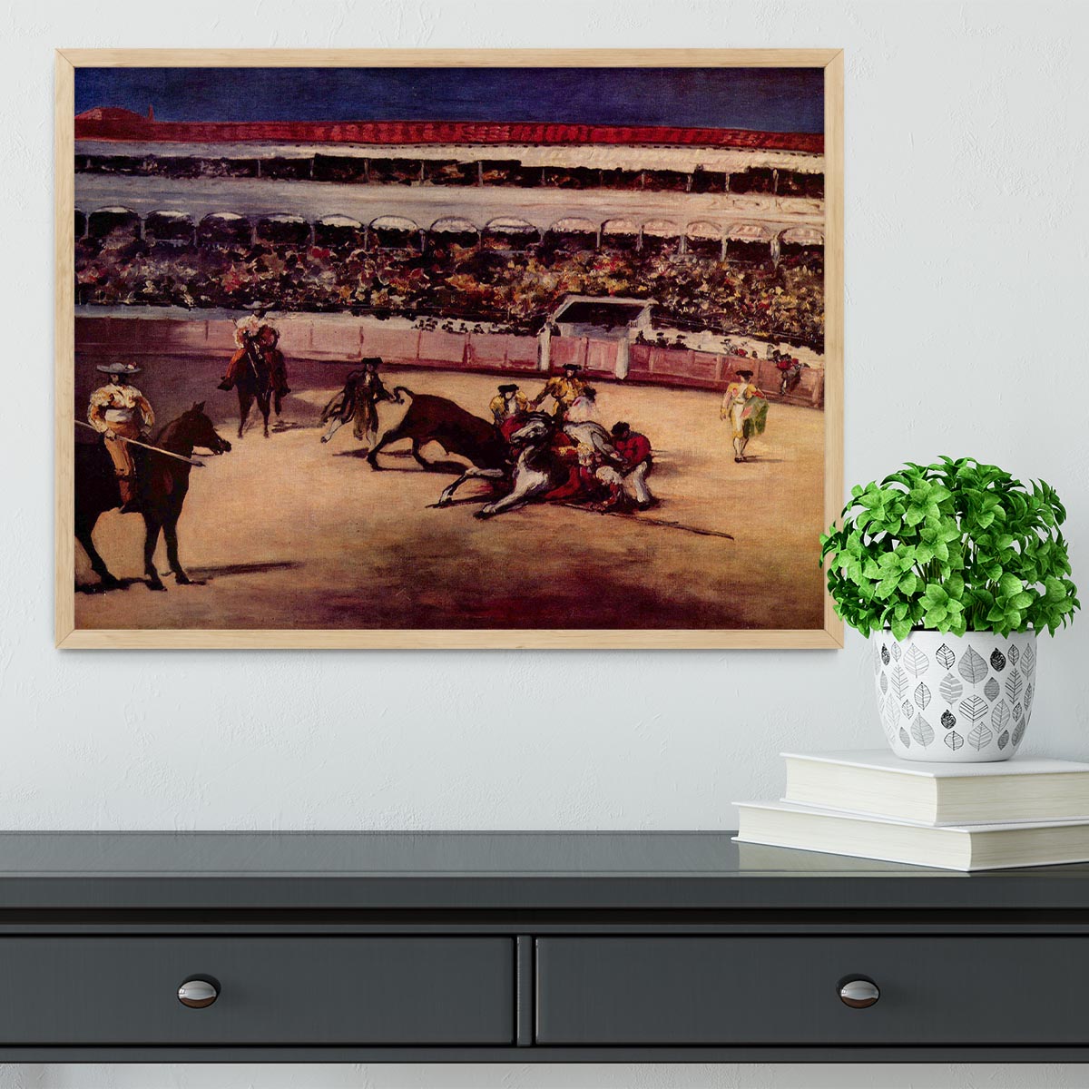 Bullfight by Manet Framed Print - Canvas Art Rocks - 4