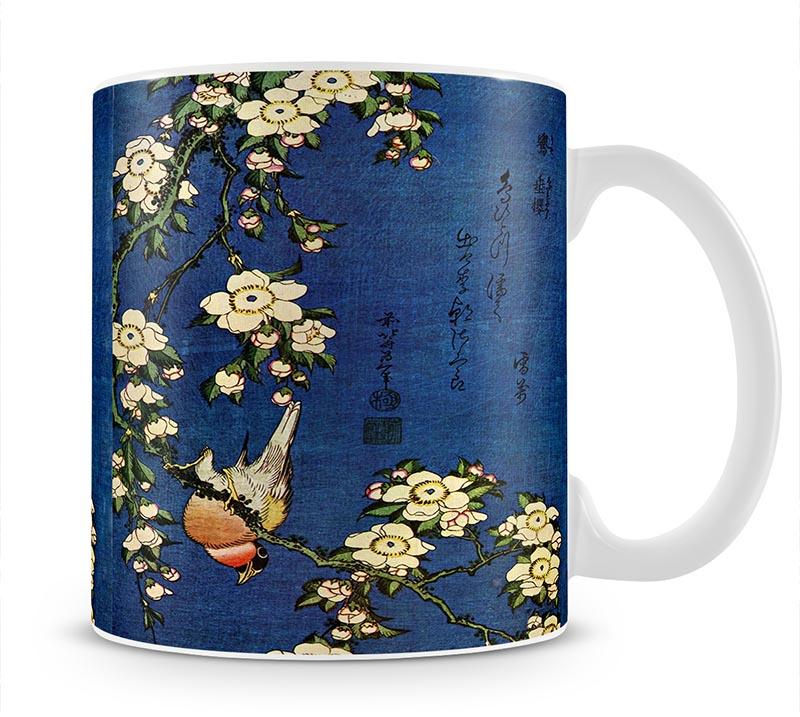 Bullfinch and drooping cherry by Hokusai Mug - Canvas Art Rocks - 1