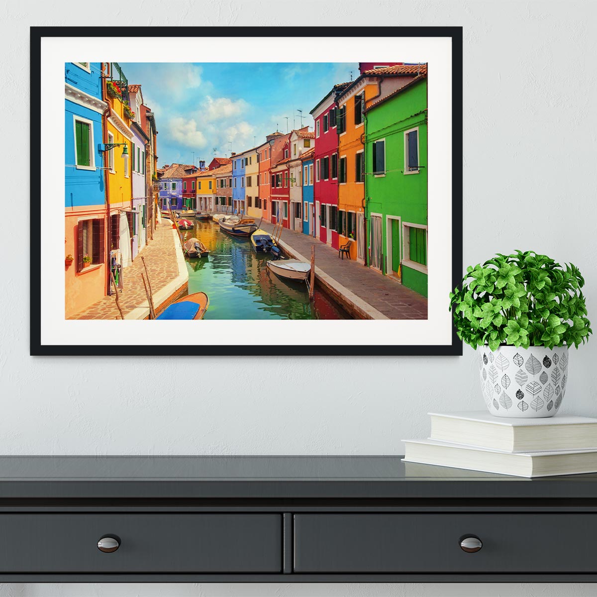 Burano Venetian Lagoon Framed Print - Canvas Art Rocks - 1