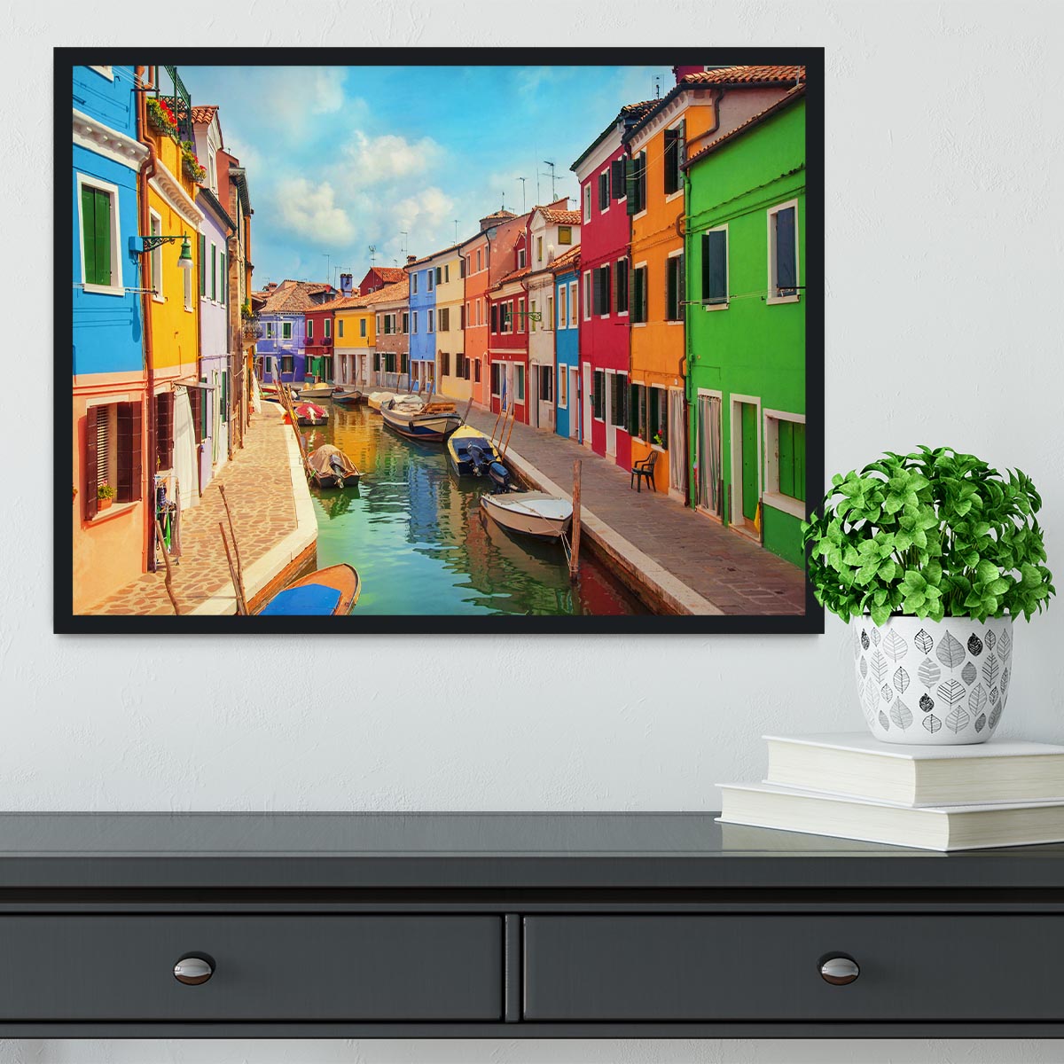 Burano Venetian Lagoon Framed Print - Canvas Art Rocks - 2