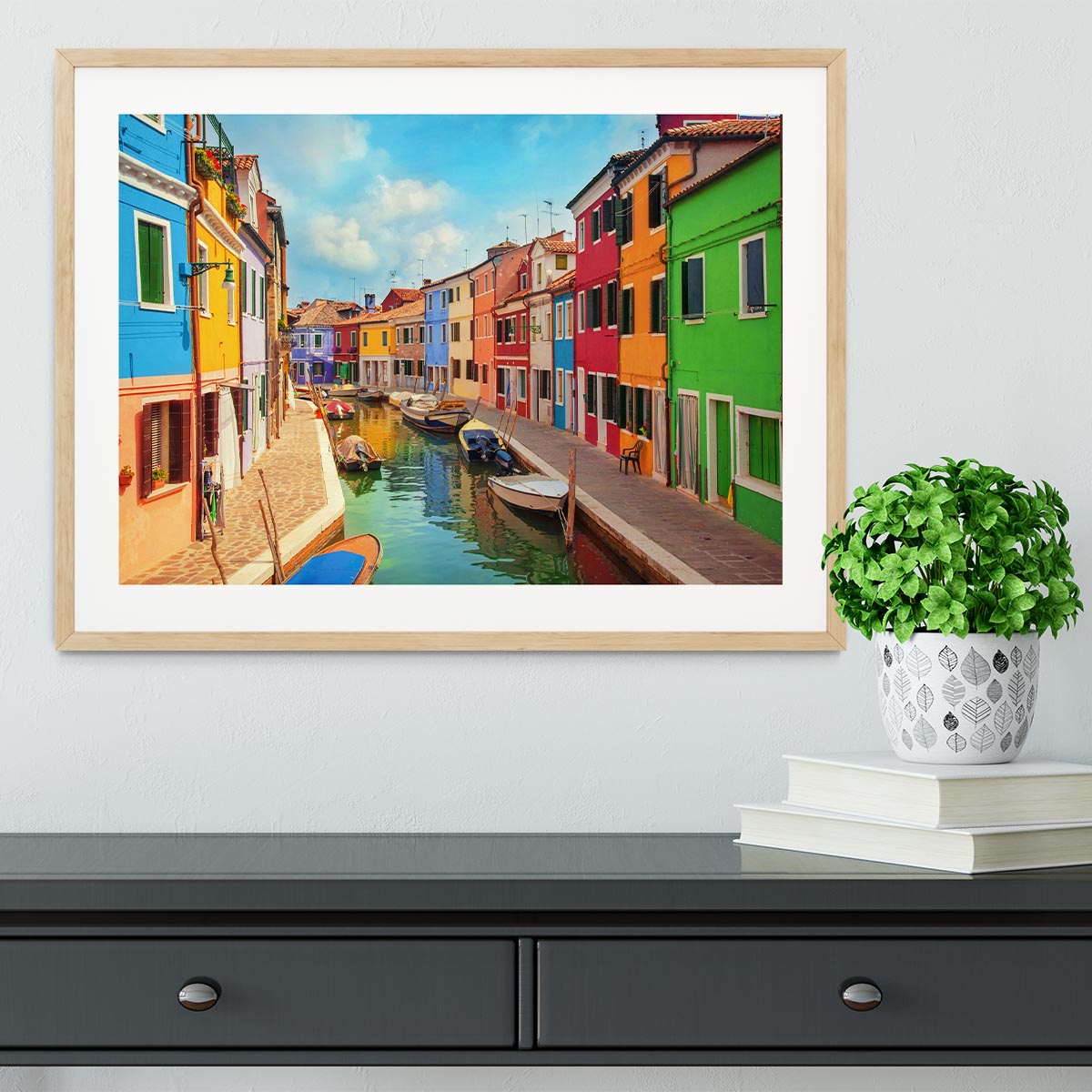 Burano Venetian Lagoon Framed Print - Canvas Art Rocks - 3