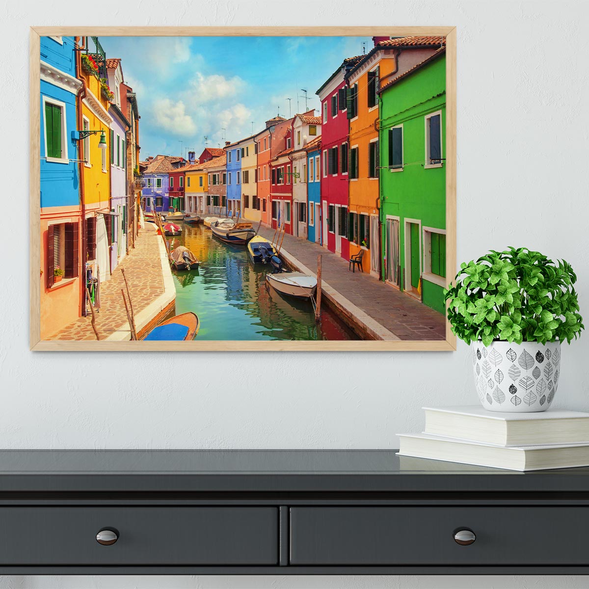 Burano Venetian Lagoon Framed Print - Canvas Art Rocks - 4