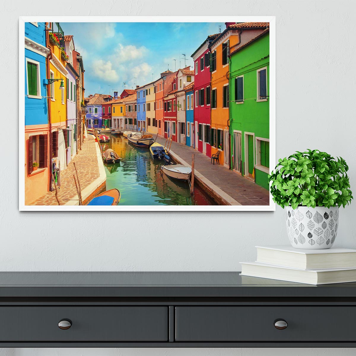 Burano Venetian Lagoon Framed Print - Canvas Art Rocks -6