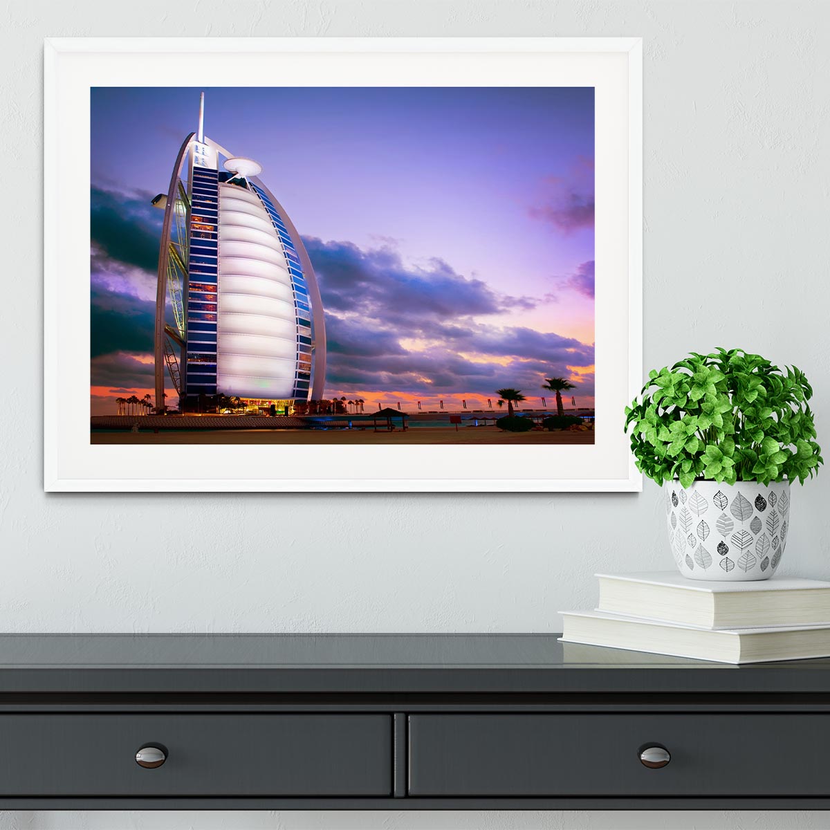 Burj Al Arab hotel Framed Print - Canvas Art Rocks - 5
