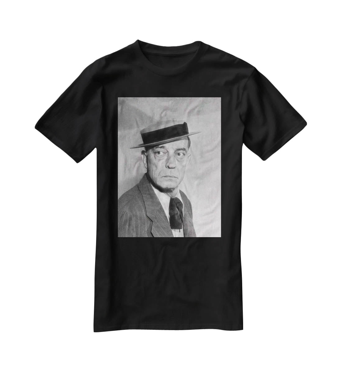 Buster Keaton T-Shirt - Canvas Art Rocks - 1