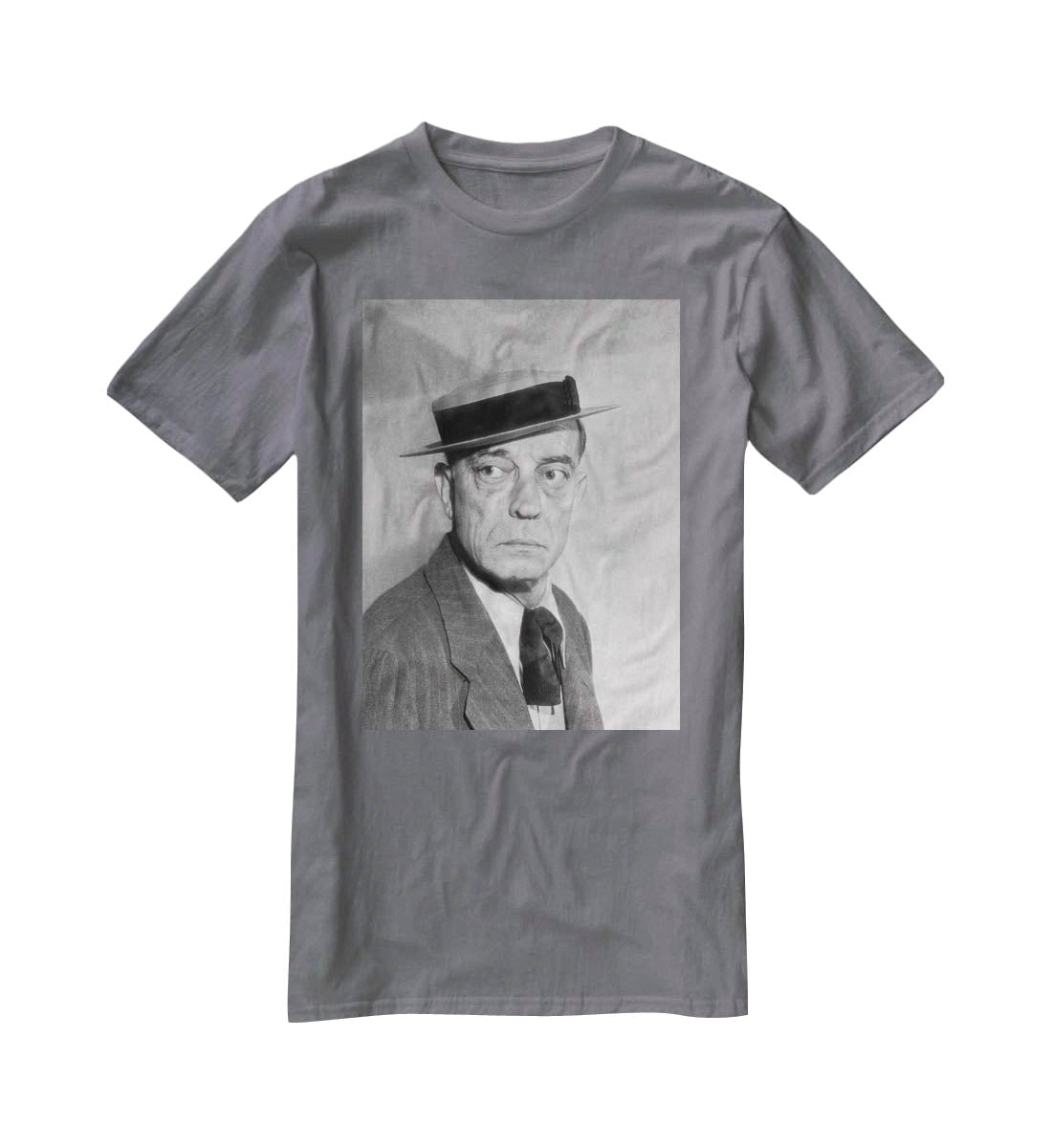 Buster Keaton T-Shirt - Canvas Art Rocks - 3