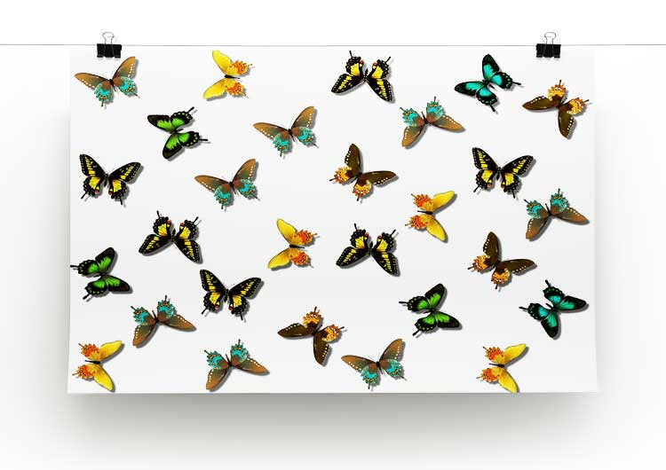Butterfly Pattern Print - Canvas Art Rocks - 2