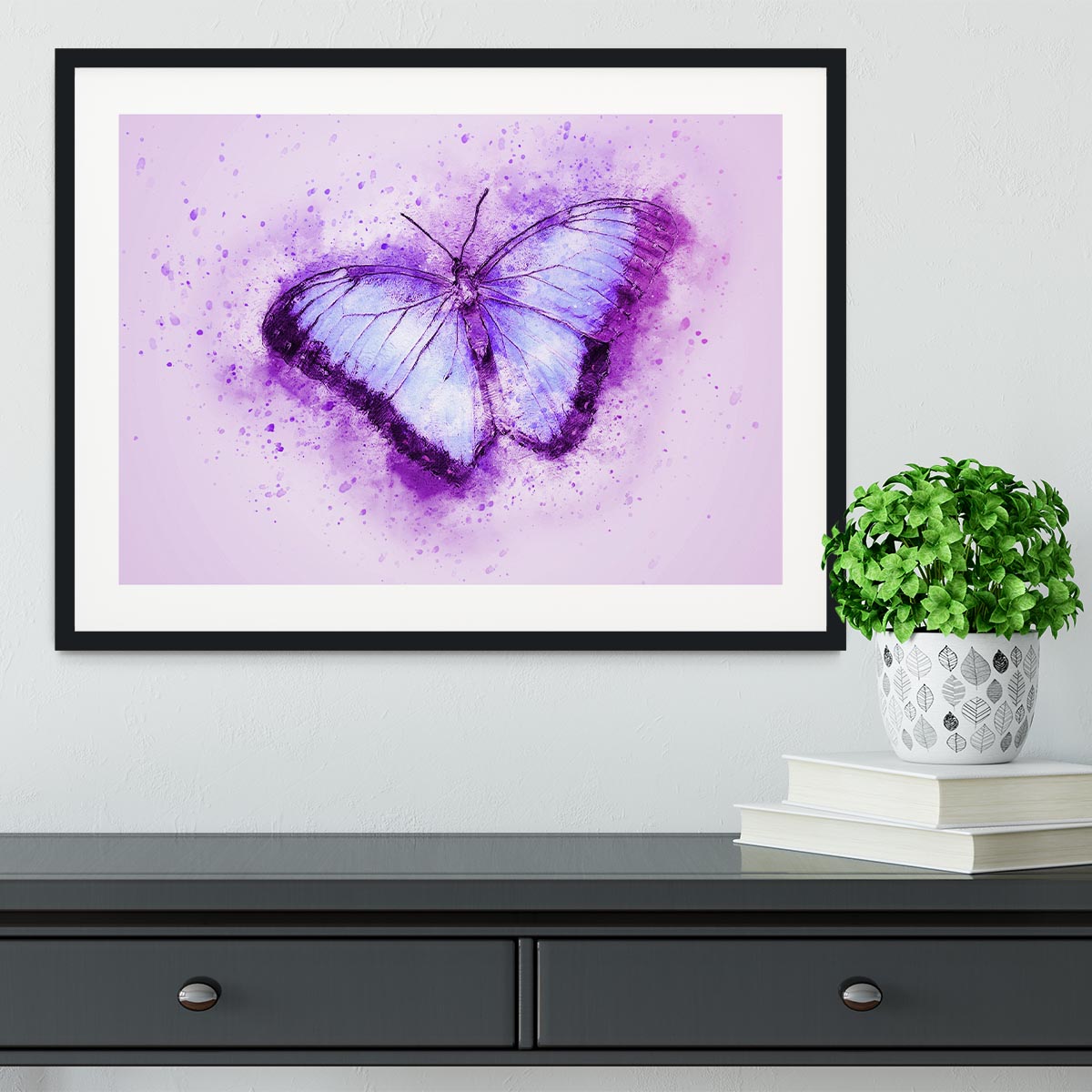 Butterfly Painting Framed Print - Canvas Art Rocks - 1