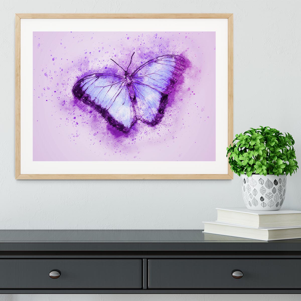 Butterfly Painting Framed Print - Canvas Art Rocks - 3