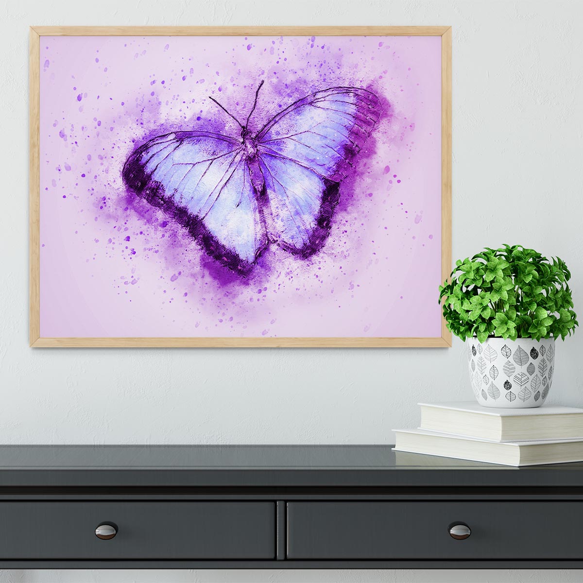 Butterfly Painting Framed Print - Canvas Art Rocks - 4