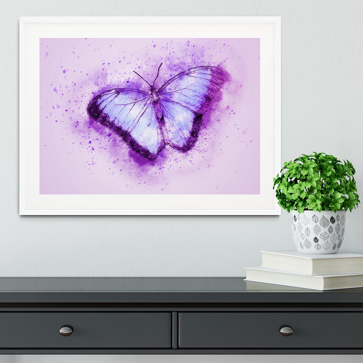 Butterfly Painting Framed Print - Canvas Art Rocks - 5
