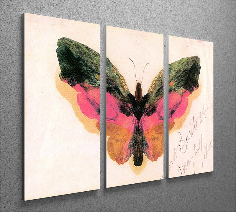 Butterfly by Bierstadt 3 Split Panel Canvas Print - Canvas Art Rocks - 2