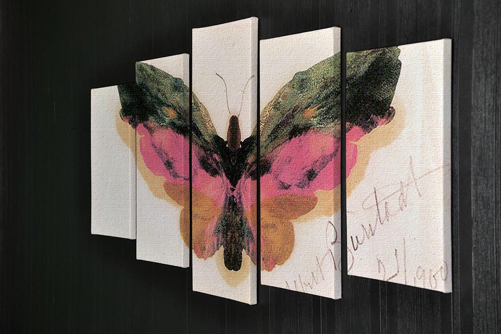 Butterfly by Bierstadt 5 Split Panel Canvas - Canvas Art Rocks - 2