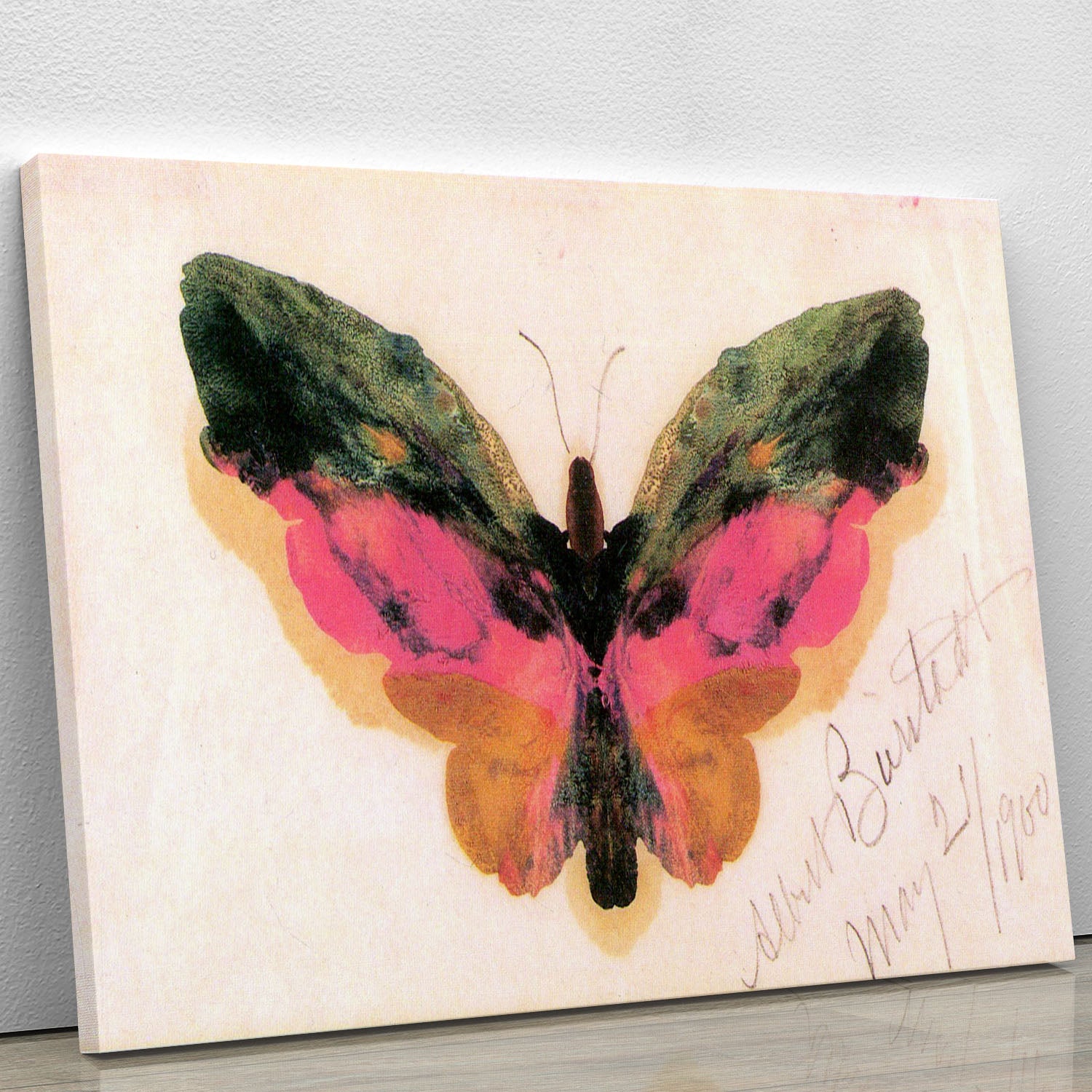 Butterfly by Bierstadt Canvas Print or Poster - Canvas Art Rocks - 1