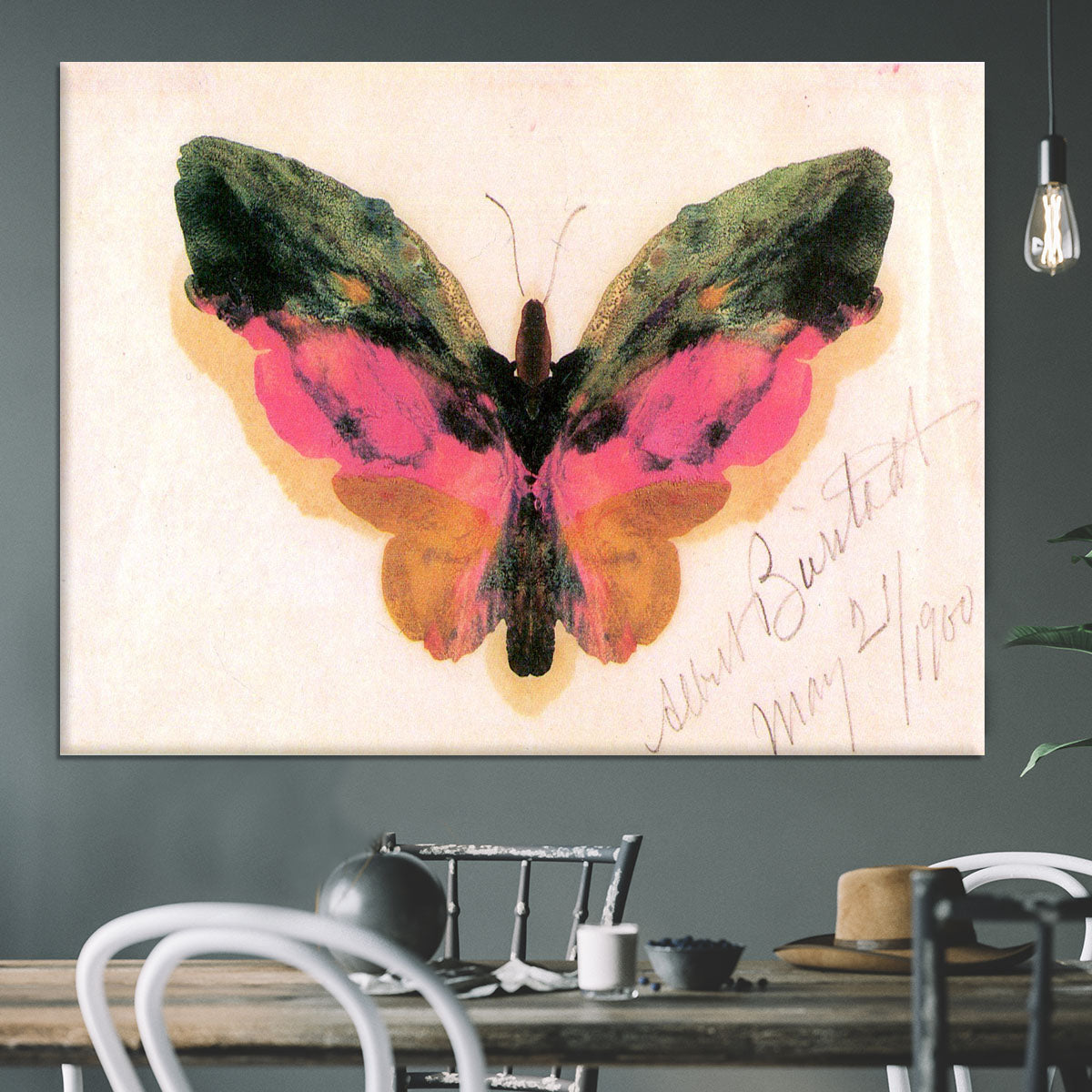 Butterfly by Bierstadt Canvas Print or Poster - Canvas Art Rocks - 3