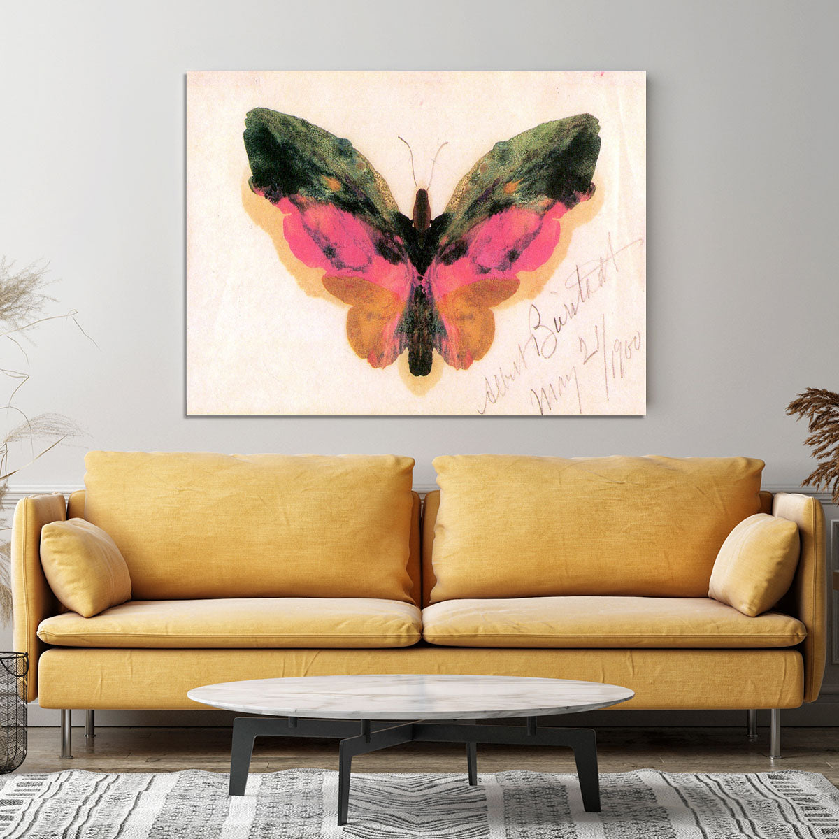 Butterfly by Bierstadt Canvas Print or Poster - Canvas Art Rocks - 4