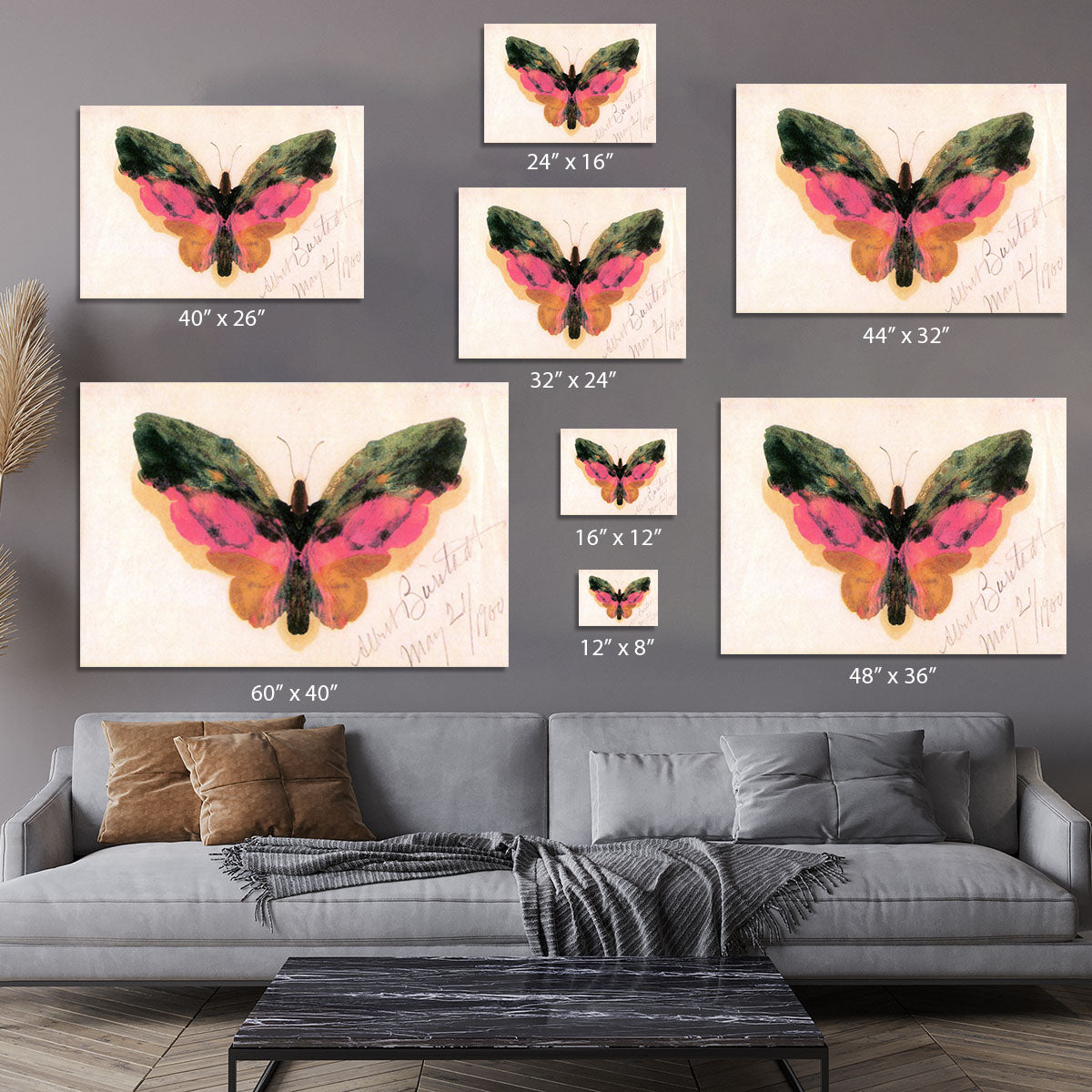 Butterfly by Bierstadt Canvas Print or Poster - Canvas Art Rocks - 7