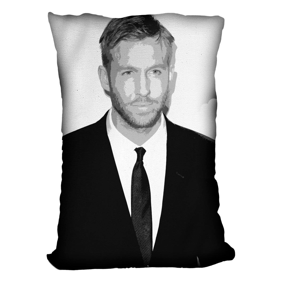 Calvin Harris Black And White Cushion