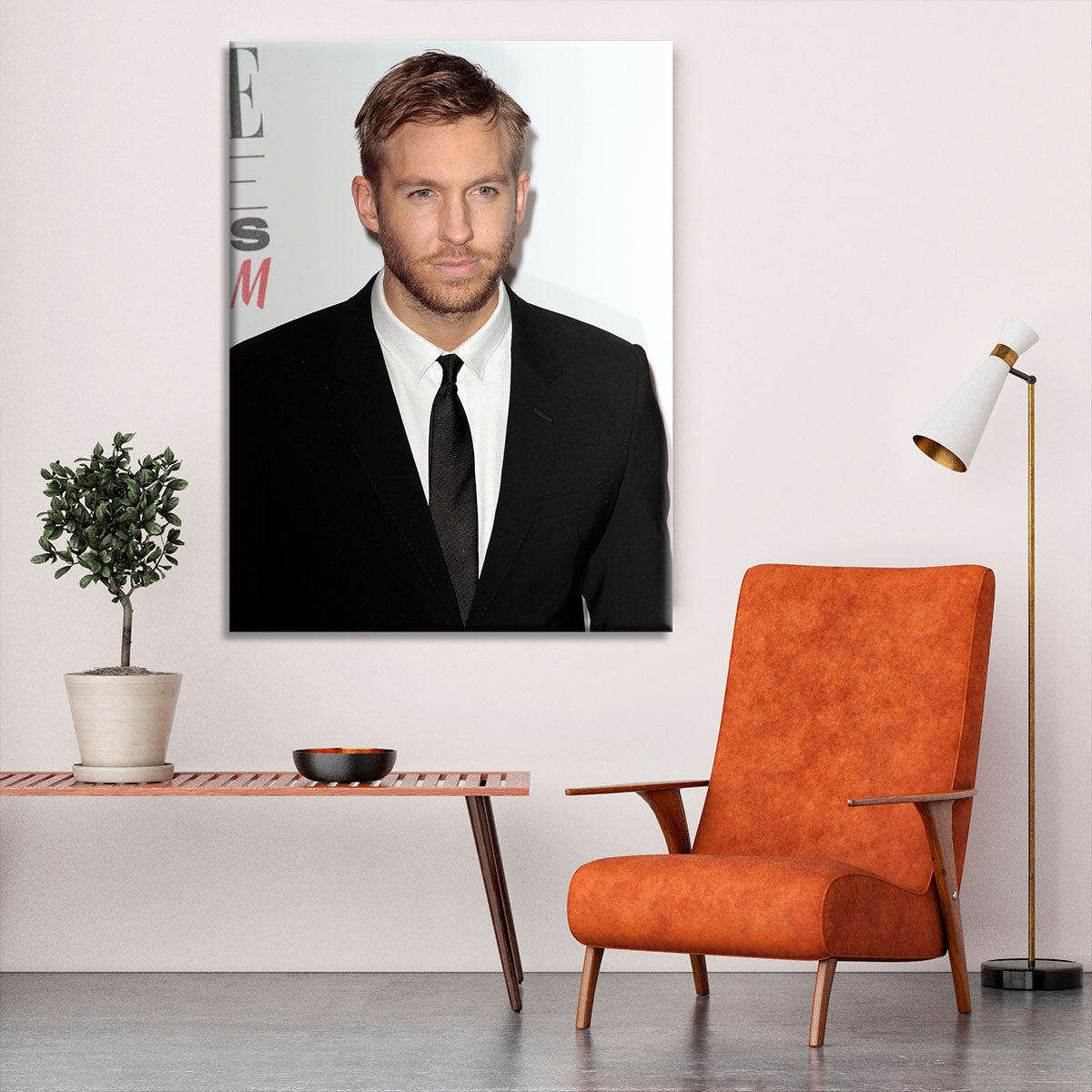 Calvin Harris in a tie Canvas Print or Poster - Canvas Art Rocks - 6