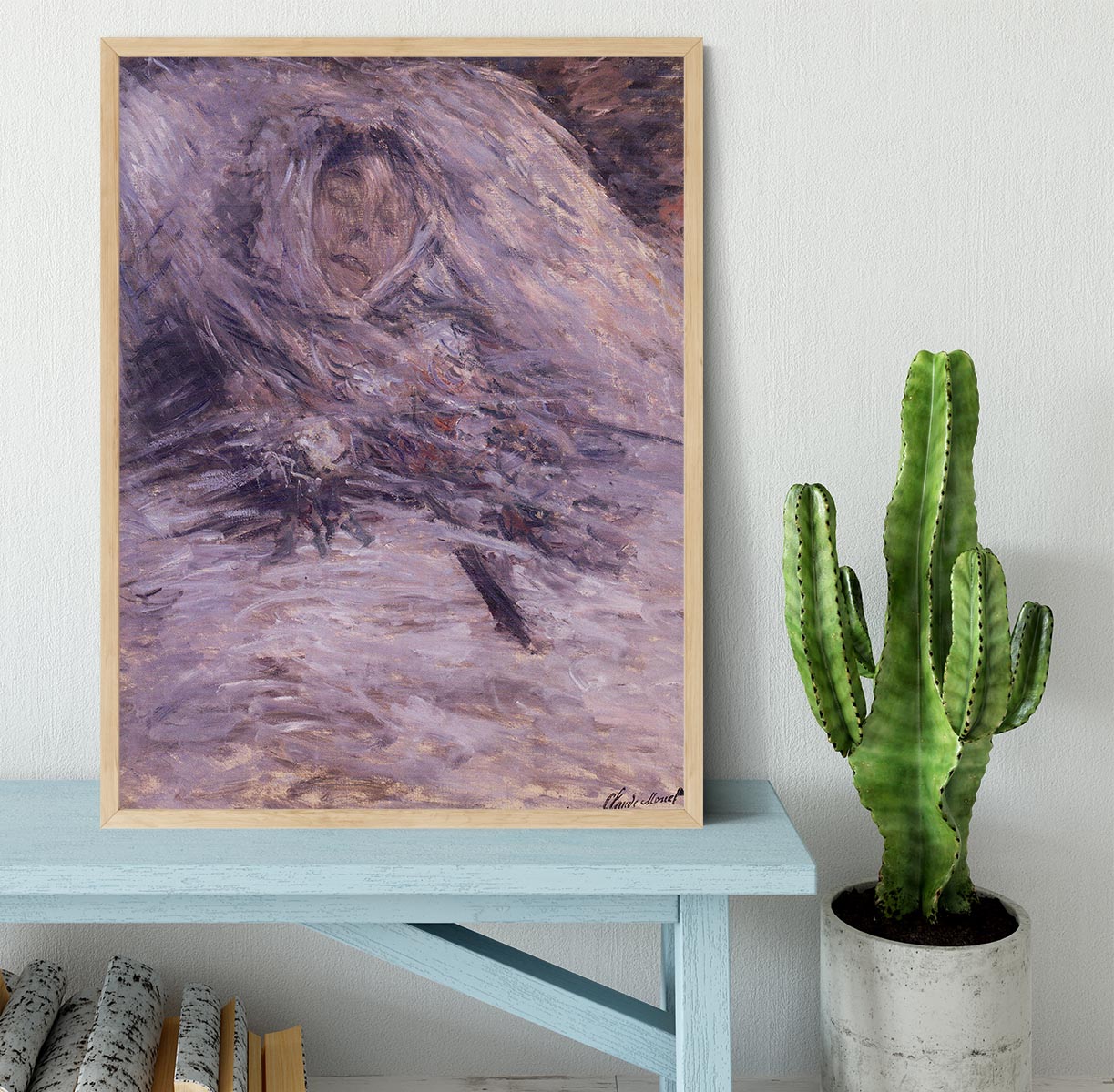 Camille Monet sur son lit de mort by Monet Framed Print - Canvas Art Rocks - 4