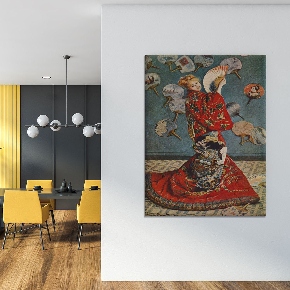 Camille in Japanese dress by Monet Canvas Print or Poster - Canvas Art Rocks - 4