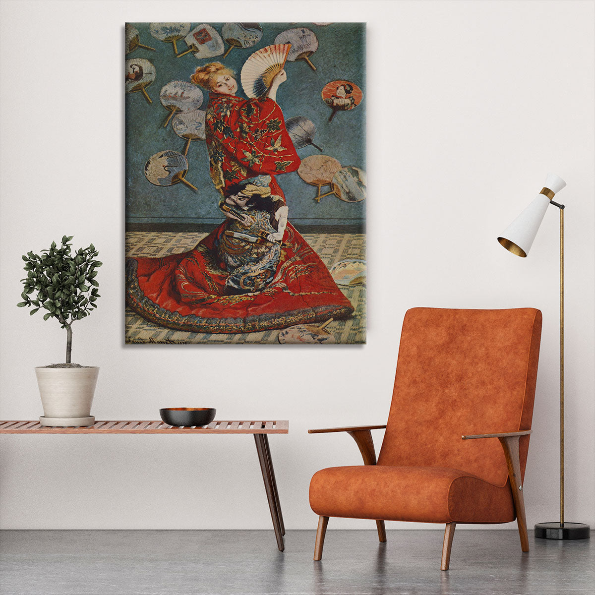 Camille in Japanese dress by Monet Canvas Print or Poster - Canvas Art Rocks - 6