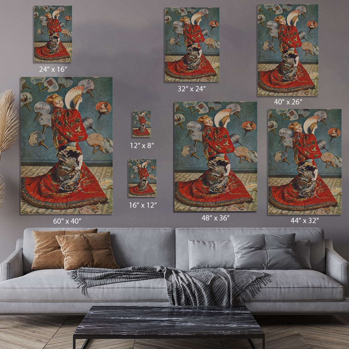 Camille in Japanese dress by Monet Canvas Print or Poster - Canvas Art Rocks - 7