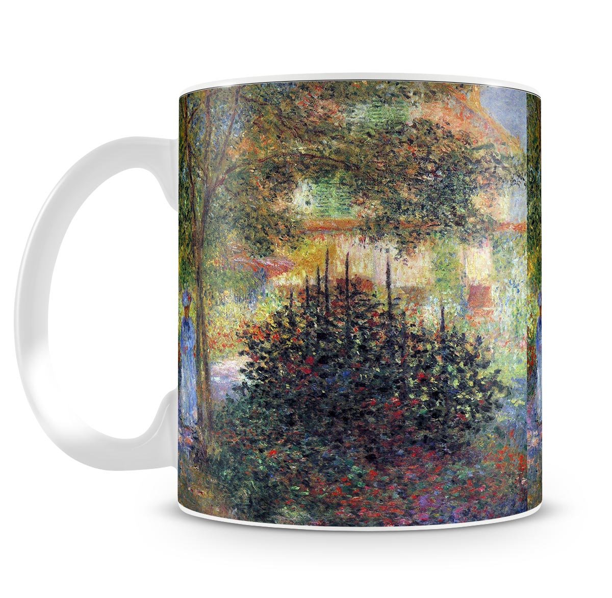 Camille in the garden of the house in Argenteuil by Monet Mug - Canvas Art Rocks - 4