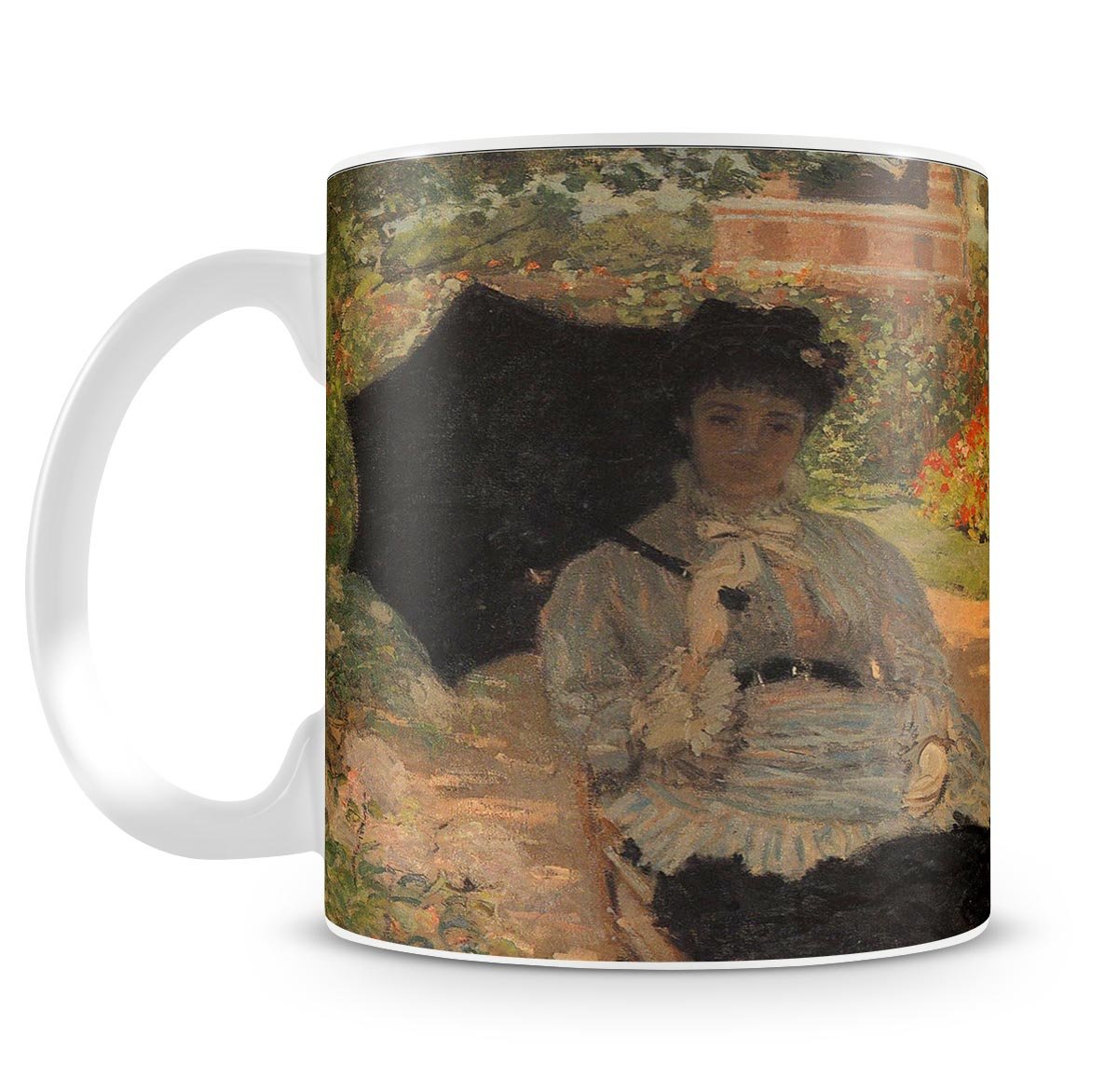 Camille in the garden with Jean and his nanny by Monet Mug - Canvas Art Rocks - 4