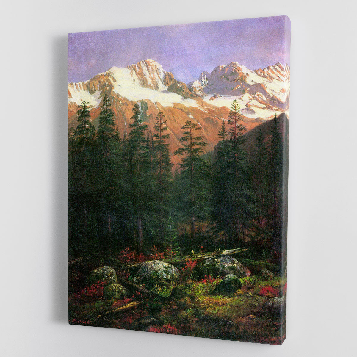 Canadian Rockies by Bierstadt Canvas Print or Poster - Canvas Art Rocks - 1