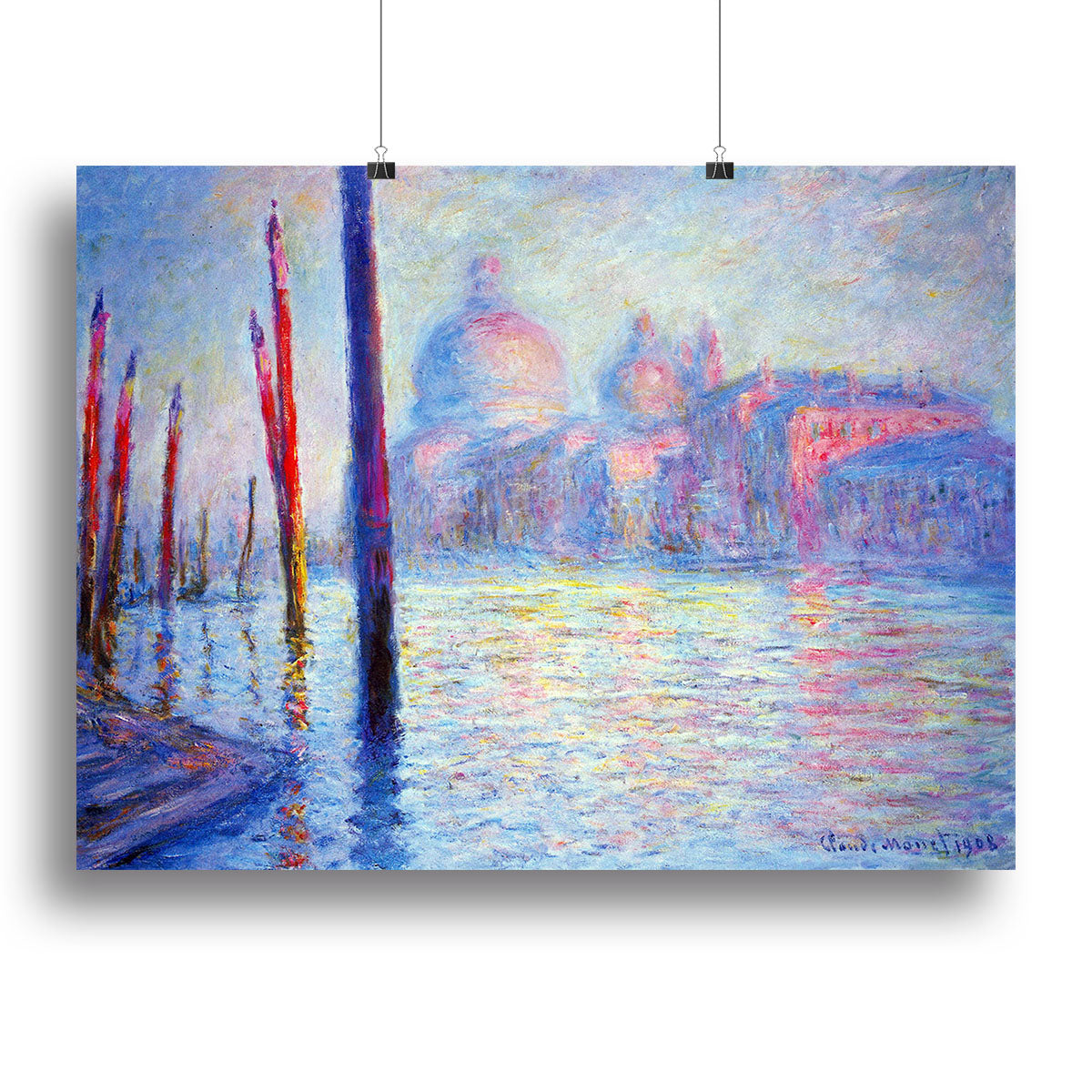 Canal Grand by Monet Canvas Print or Poster - Canvas Art Rocks - 2