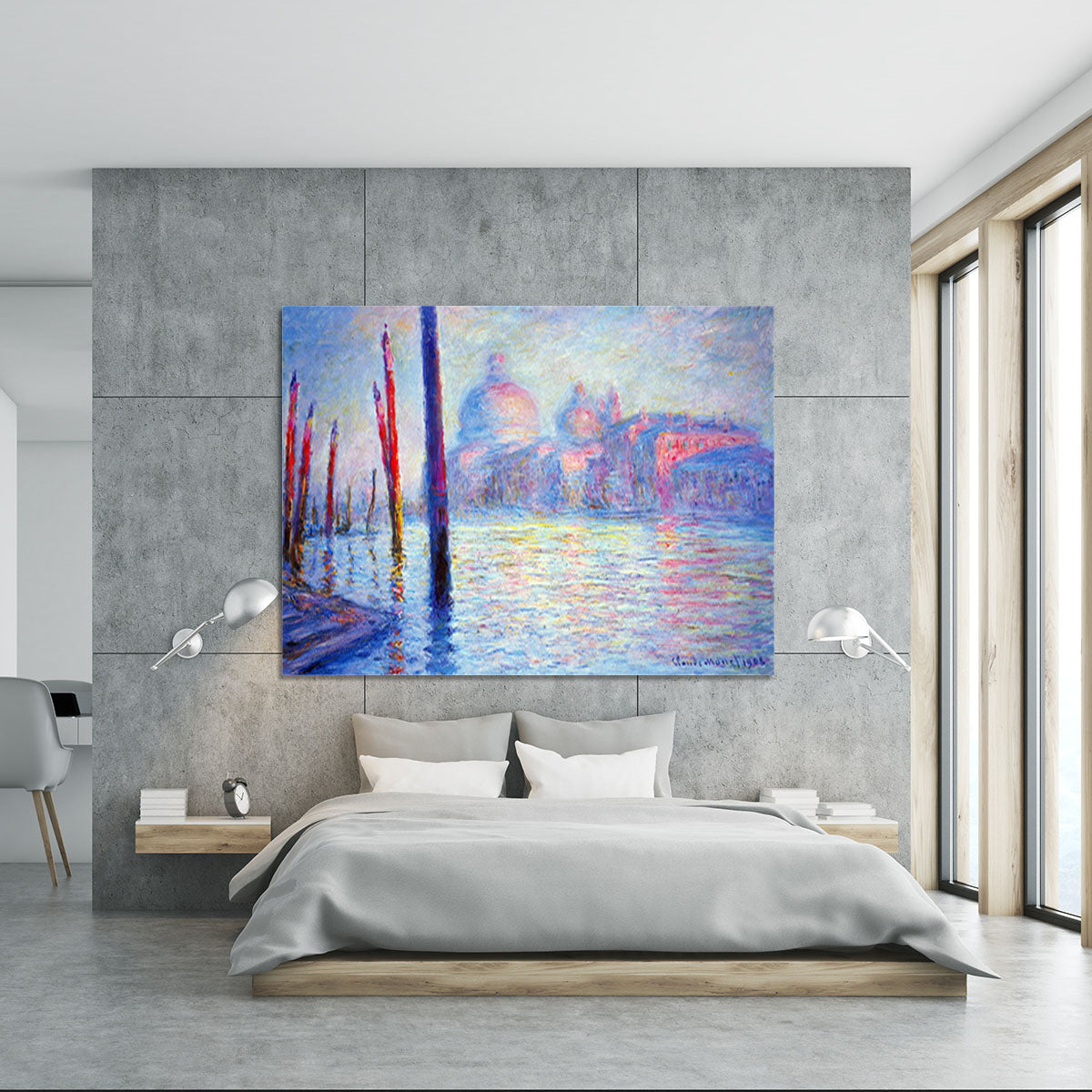Canal Grand by Monet Canvas Print or Poster - Canvas Art Rocks - 5