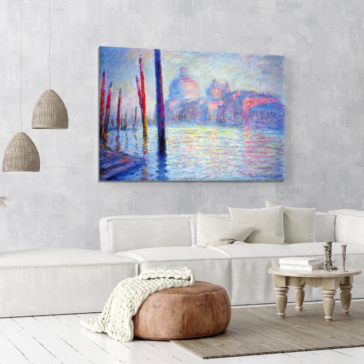 Canal Grand by Monet Canvas Print or Poster - Canvas Art Rocks - 6
