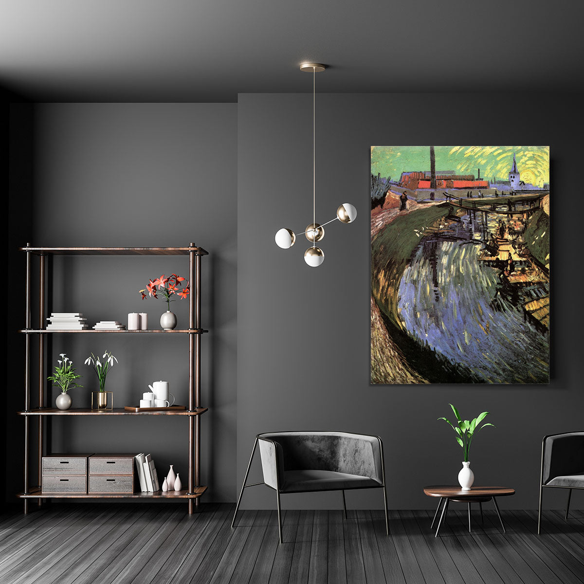 Canal with Women Washing by Van Gogh Canvas Print or Poster - Canvas Art Rocks - 5