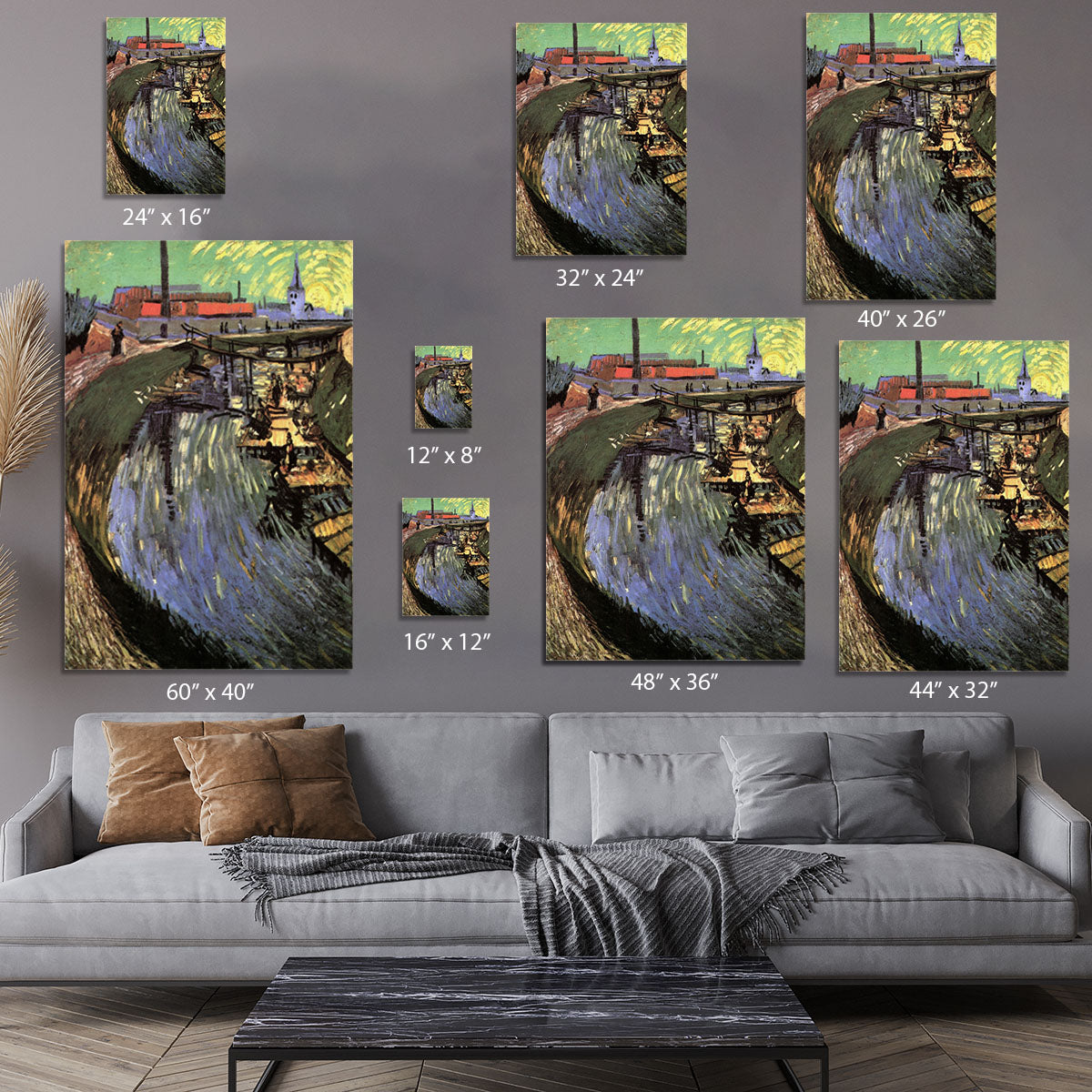 Canal with Women Washing by Van Gogh Canvas Print or Poster - Canvas Art Rocks - 7