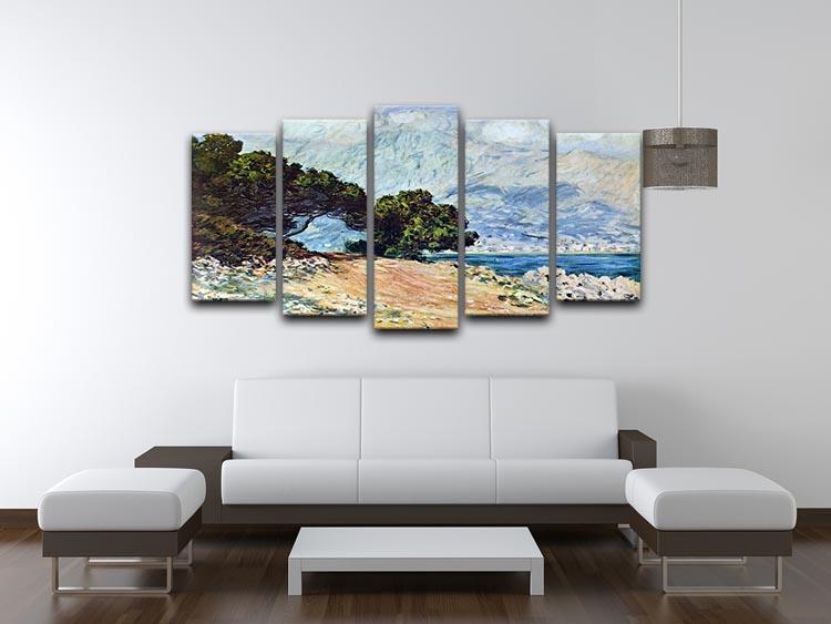 Cape Martin in Menton by Monet 5 Split Panel Canvas - Canvas Art Rocks - 3