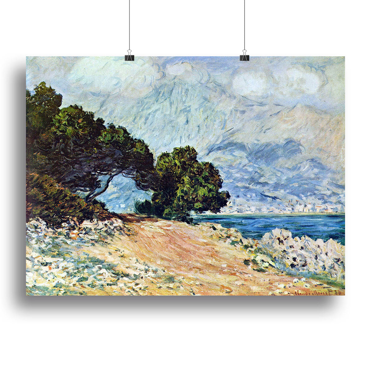 Cape Martin in Menton by Monet Canvas Print or Poster - Canvas Art Rocks - 2