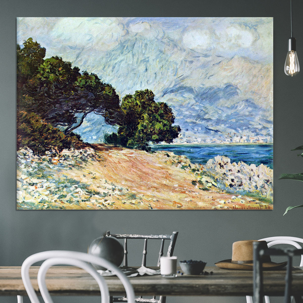 Cape Martin in Menton by Monet Canvas Print or Poster - Canvas Art Rocks - 3