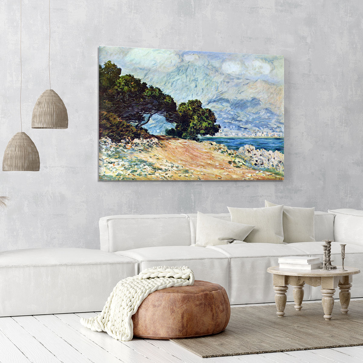 Cape Martin in Menton by Monet Canvas Print or Poster - Canvas Art Rocks - 6