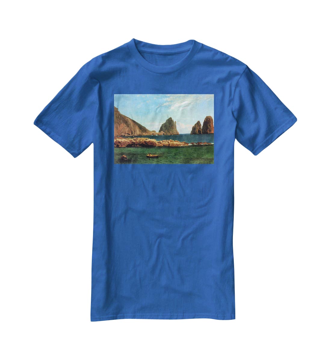 Capri by Bierstadt T-Shirt - Canvas Art Rocks - 2