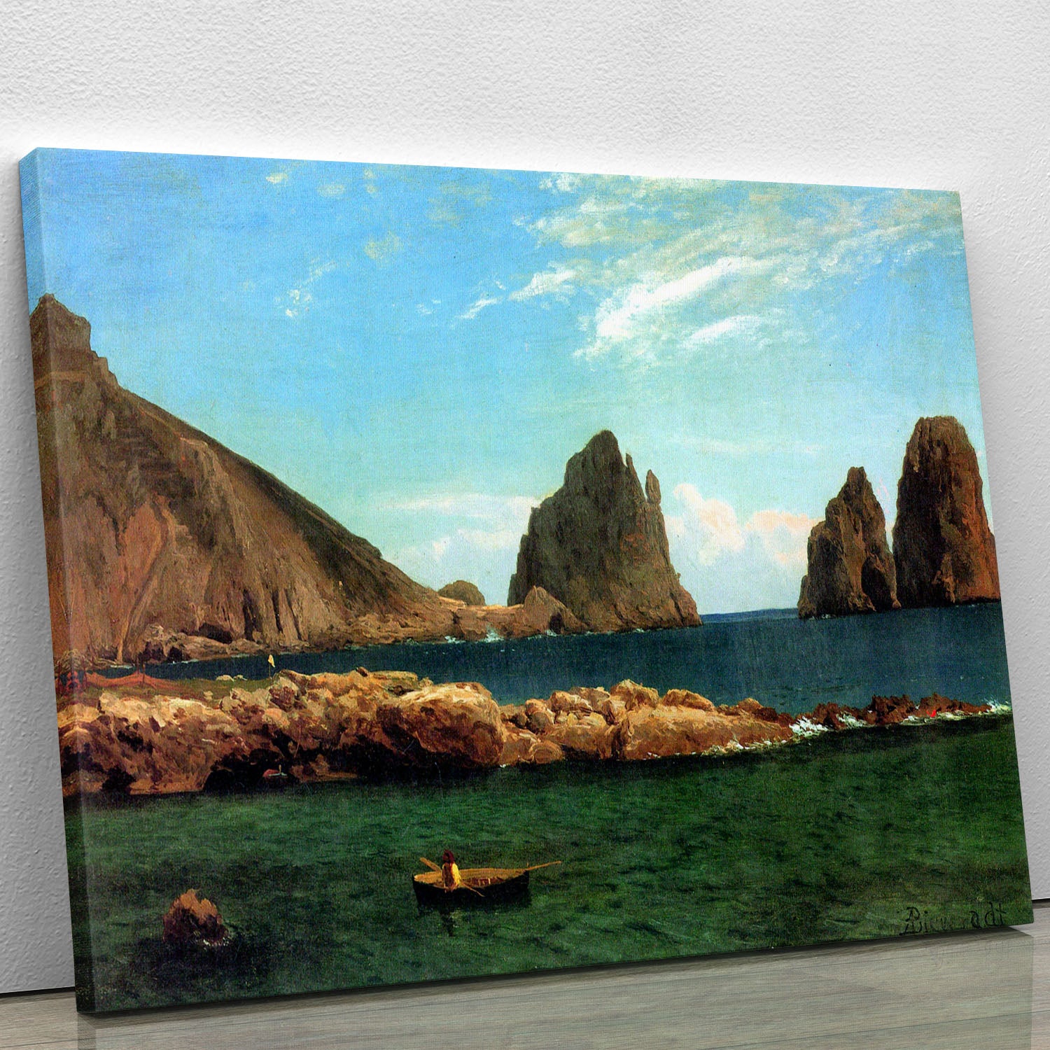 Capri by Bierstadt Canvas Print or Poster - Canvas Art Rocks - 1