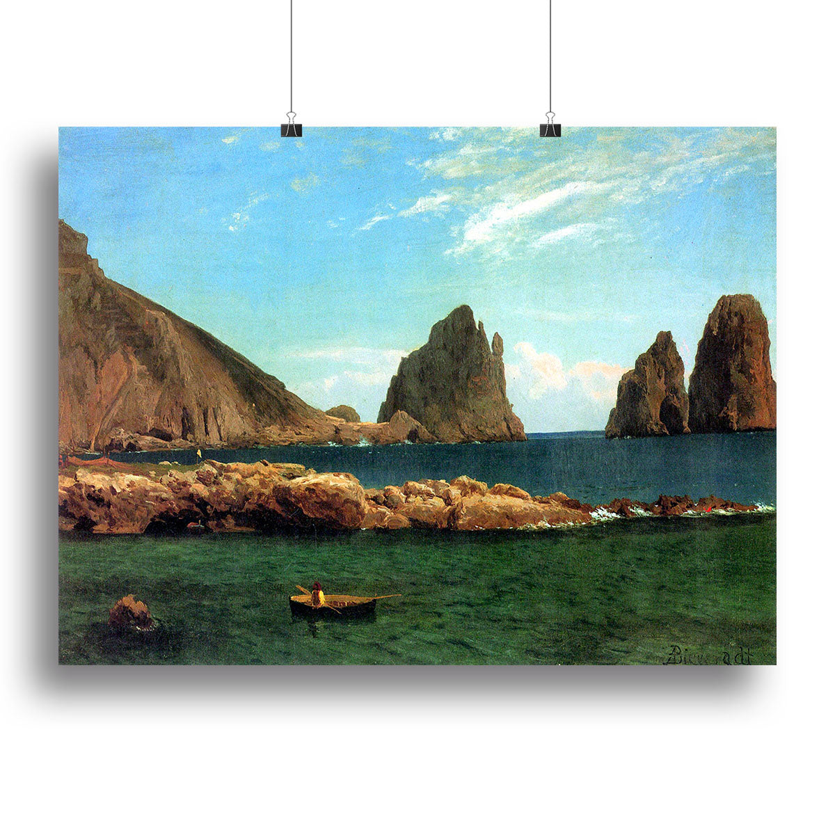 Capri by Bierstadt Canvas Print or Poster - Canvas Art Rocks - 2