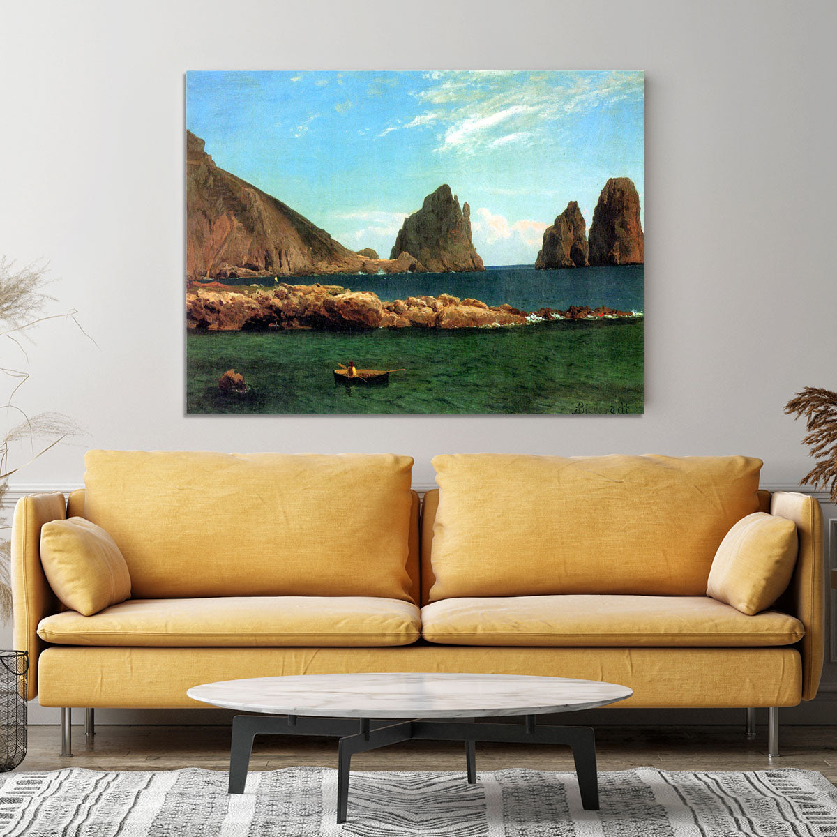 Capri by Bierstadt Canvas Print or Poster - Canvas Art Rocks - 4