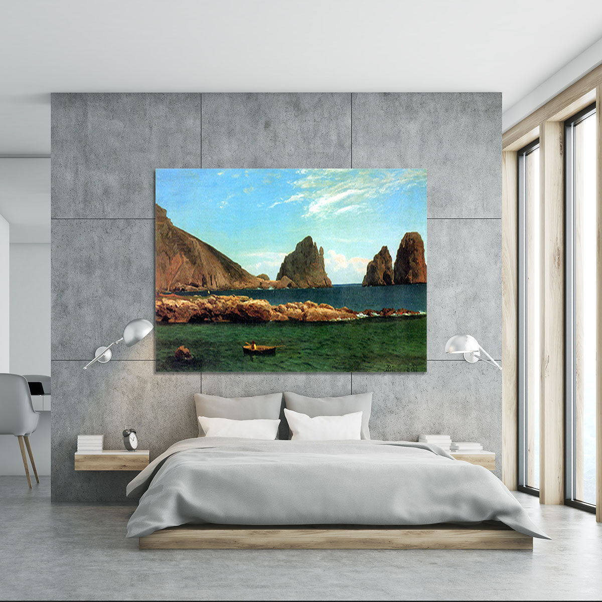 Capri by Bierstadt Canvas Print or Poster - Canvas Art Rocks - 5