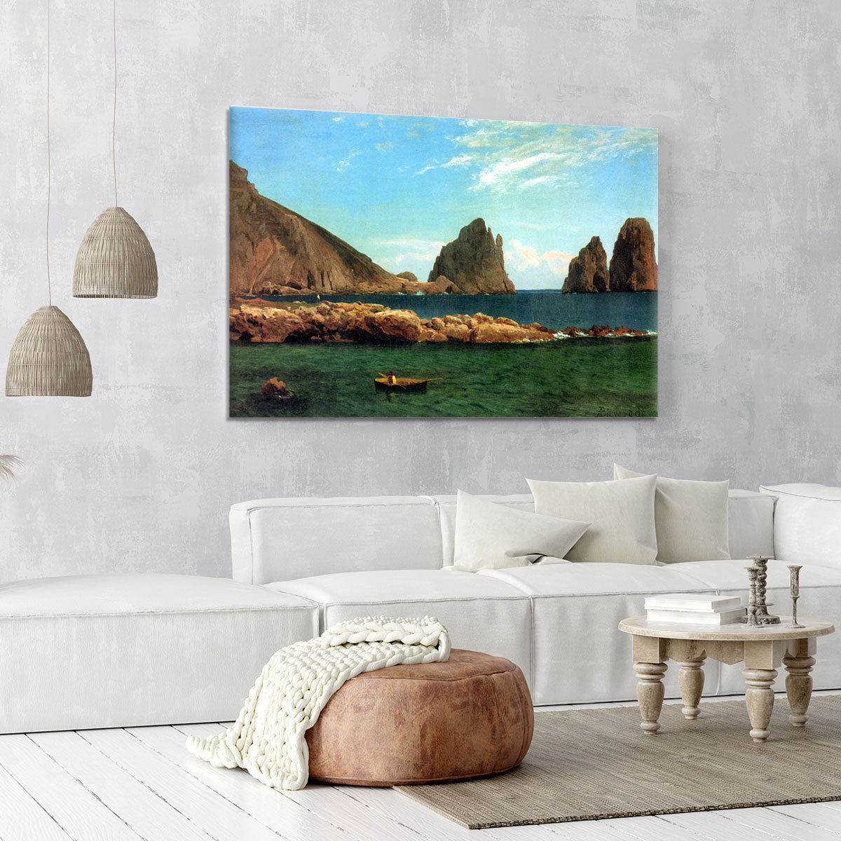 Capri by Bierstadt Canvas Print or Poster - Canvas Art Rocks - 6