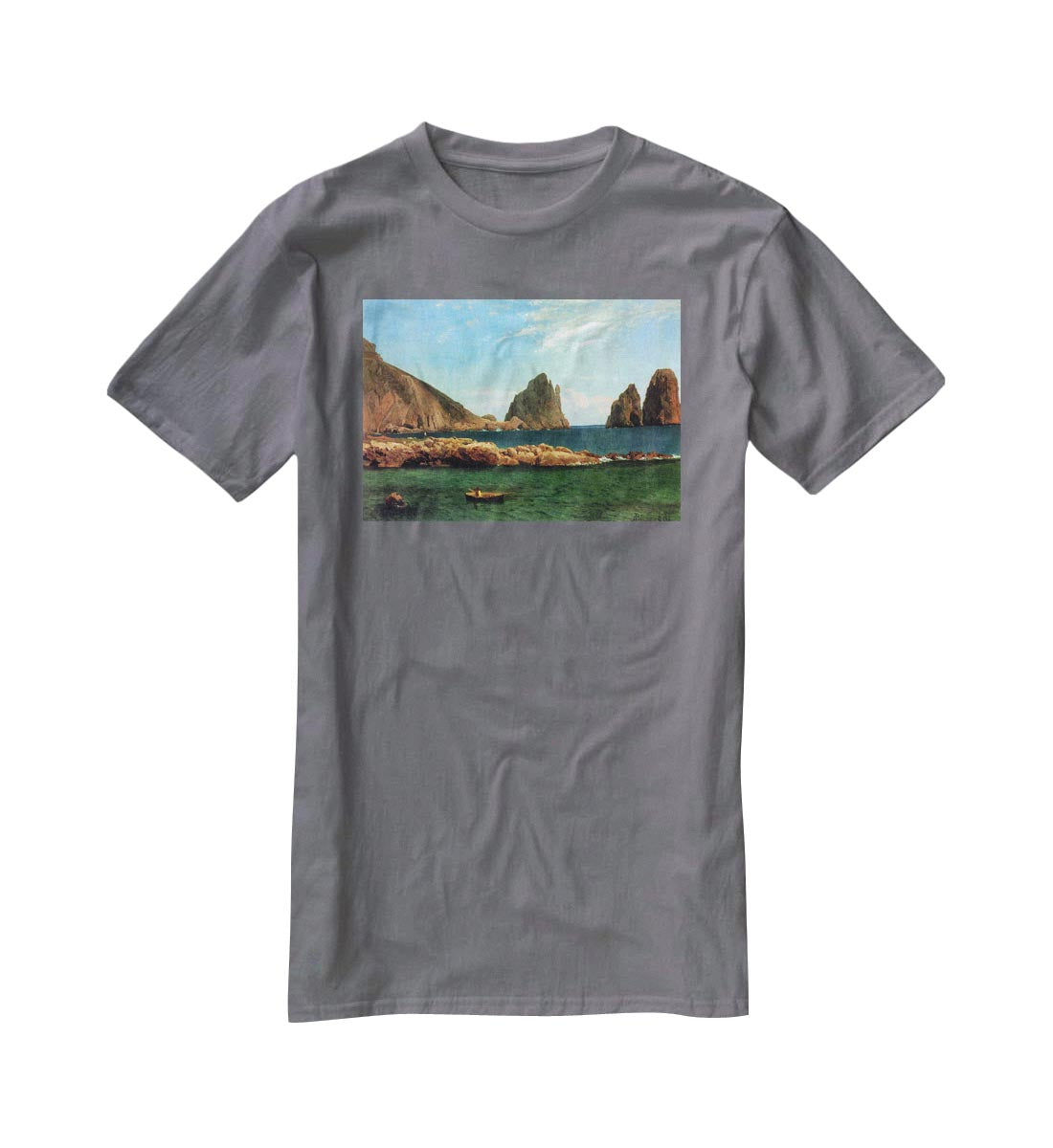 Capri by Bierstadt T-Shirt - Canvas Art Rocks - 3