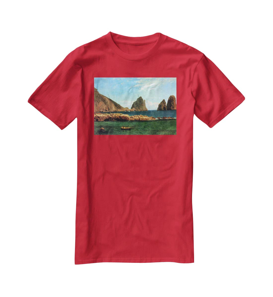 Capri by Bierstadt T-Shirt - Canvas Art Rocks - 4