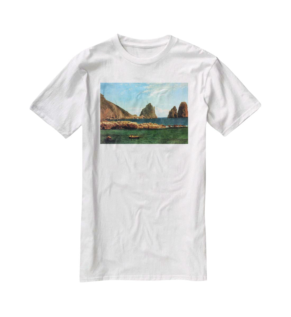 Capri by Bierstadt T-Shirt - Canvas Art Rocks - 5