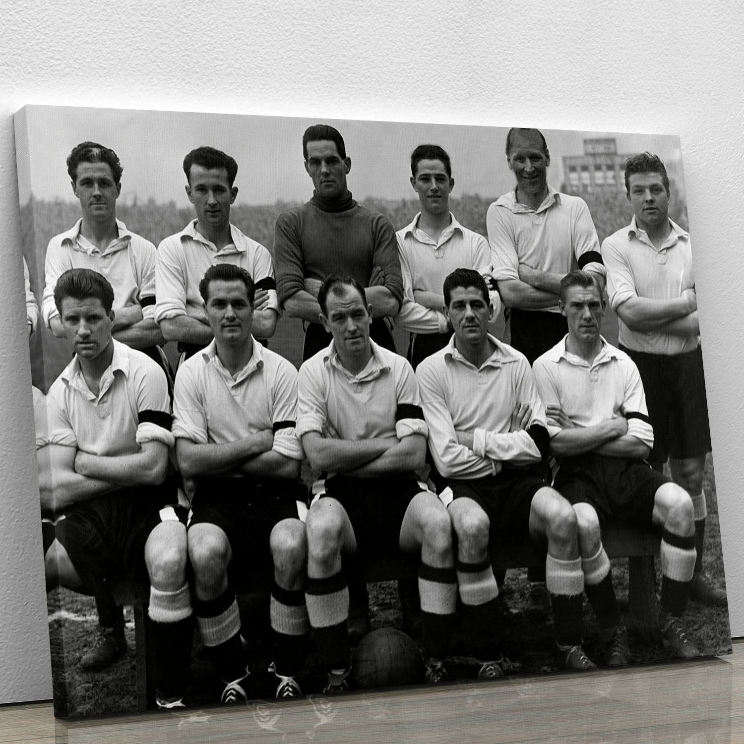 Cardiff City Football Club Team Photo 1956 Canvas Print or Poster - Canvas Art Rocks - 1