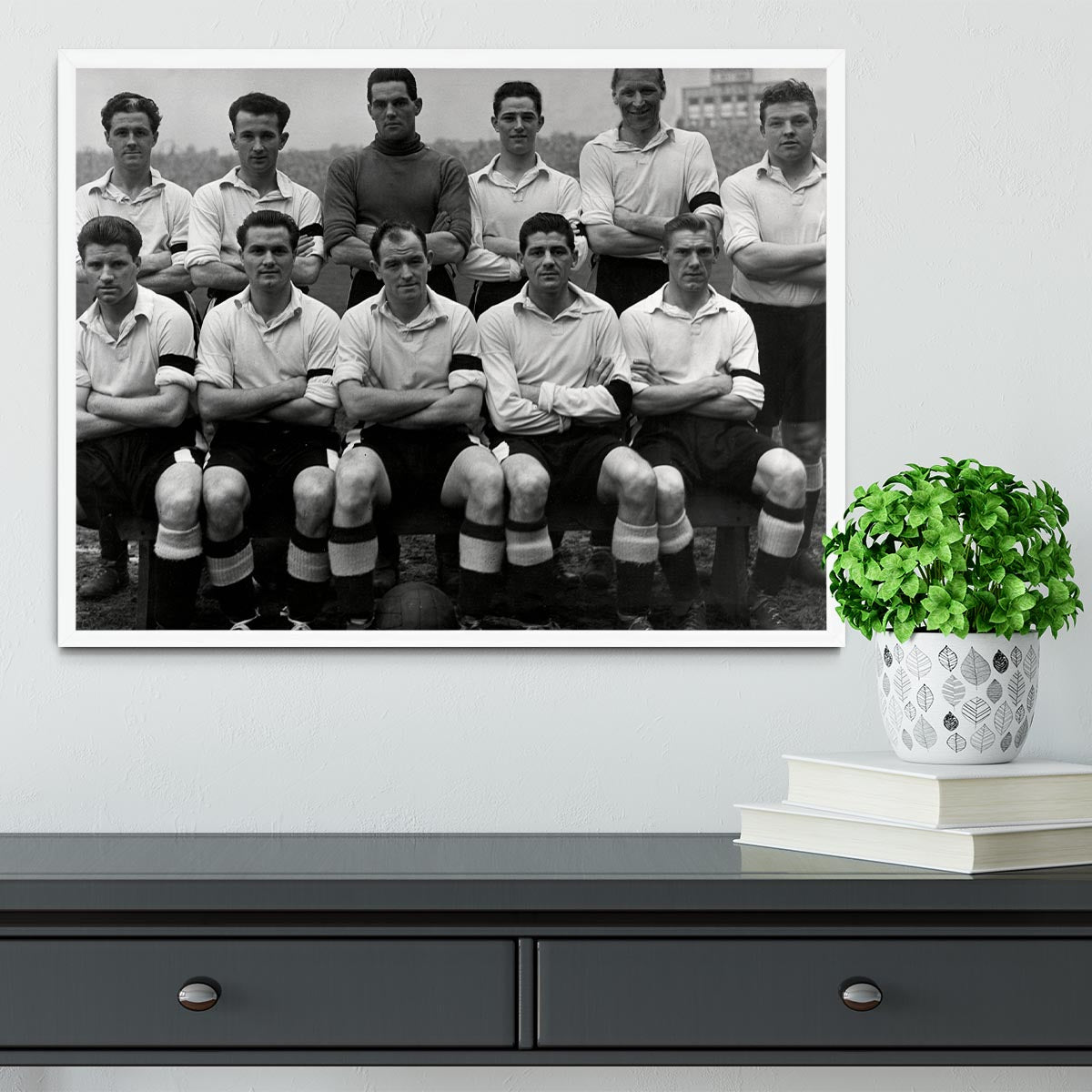 Cardiff City Football Club Team Photo 1956 Framed Print - Canvas Art Rocks -6